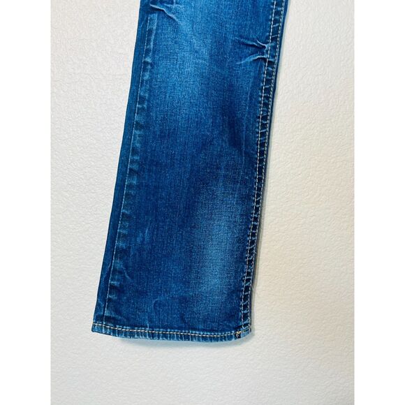 KUT from the Cloth So Low Rise Distressed Denim Jeans 10 Wide Leg - Picture 9 of 12